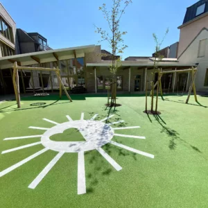 rubberen buitenvloer