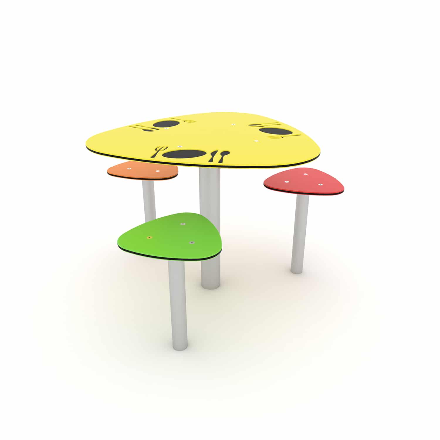 Tafel eten 3 zitjes