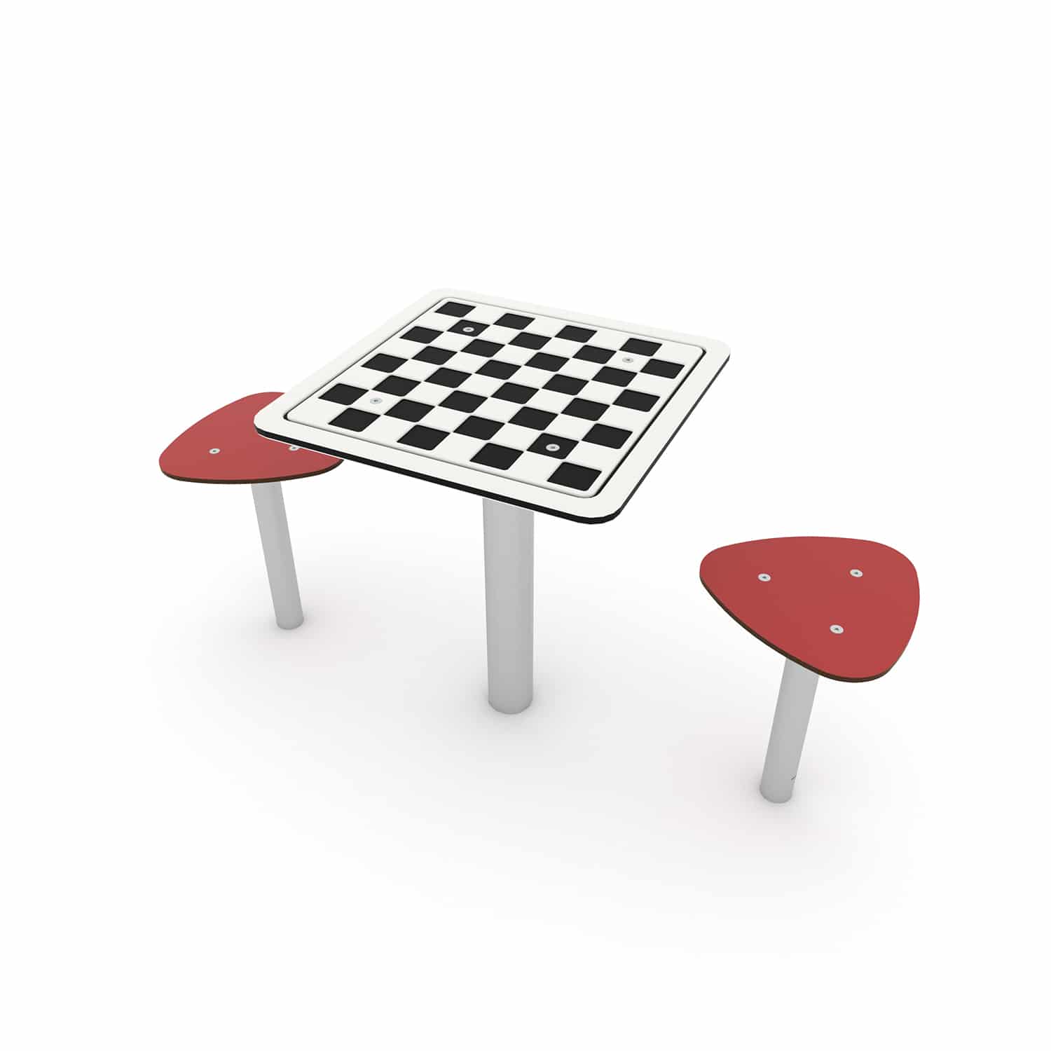 Tafel dambord 2 zitjes