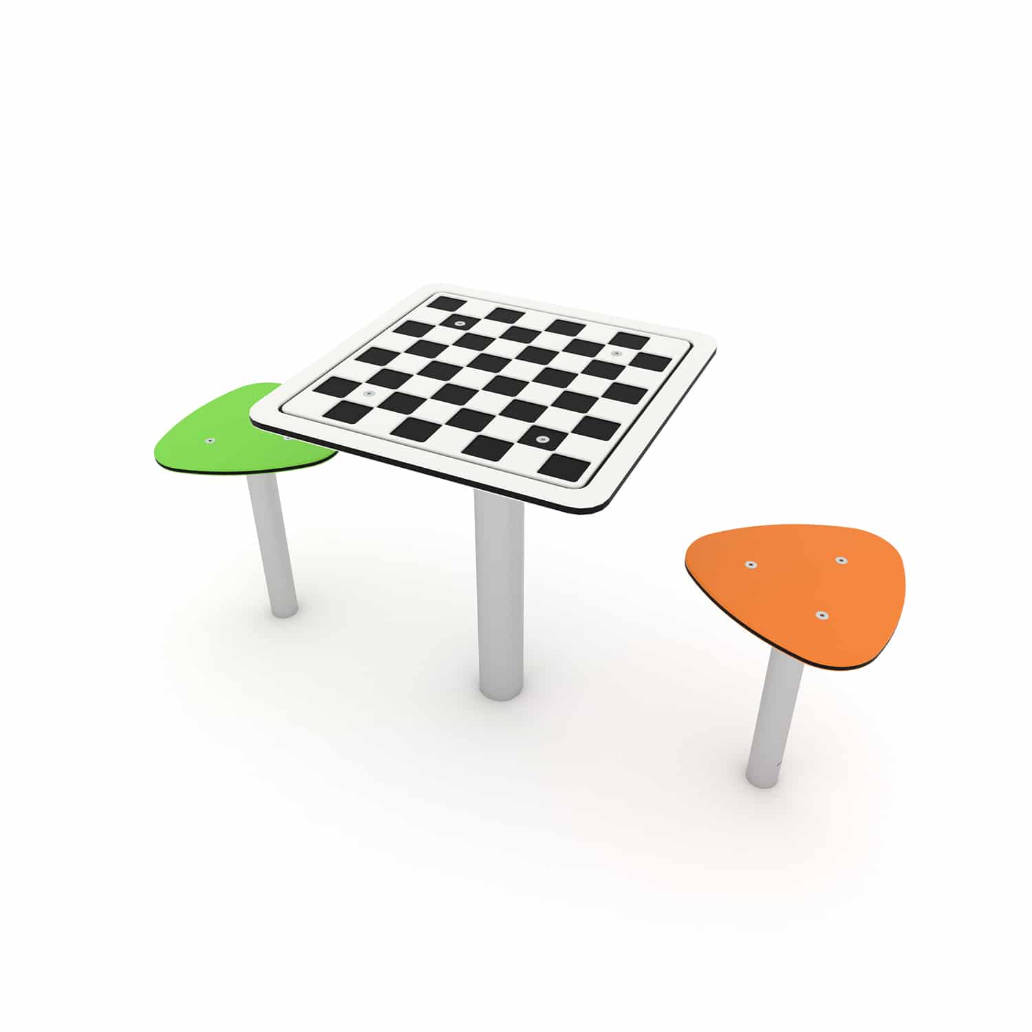 Tafel dambord 2 zitjes