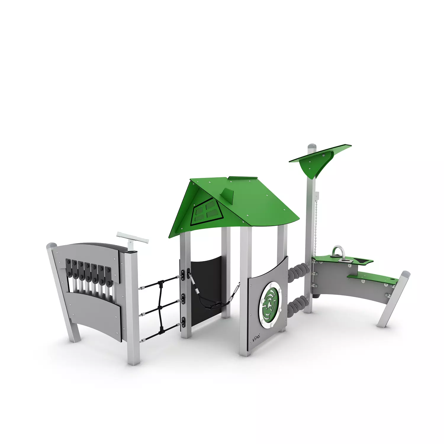 Speelhuis met speelpanelen