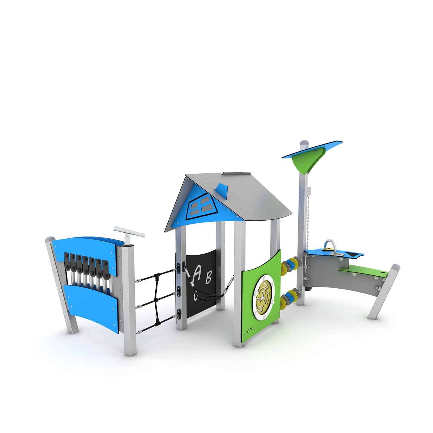 Speelhuis met speelpanelen