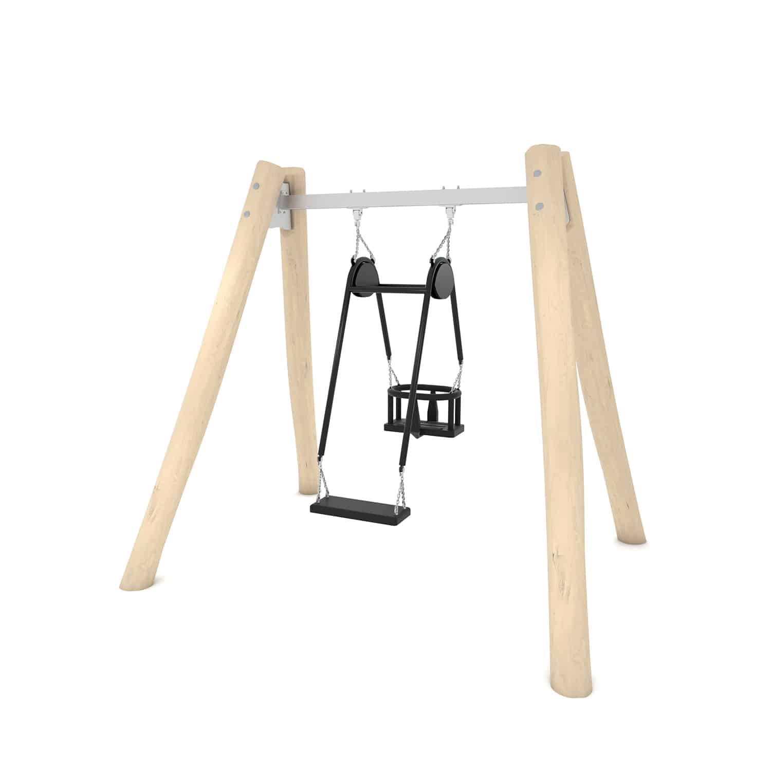Balançoire Robinia siège mère et enfant