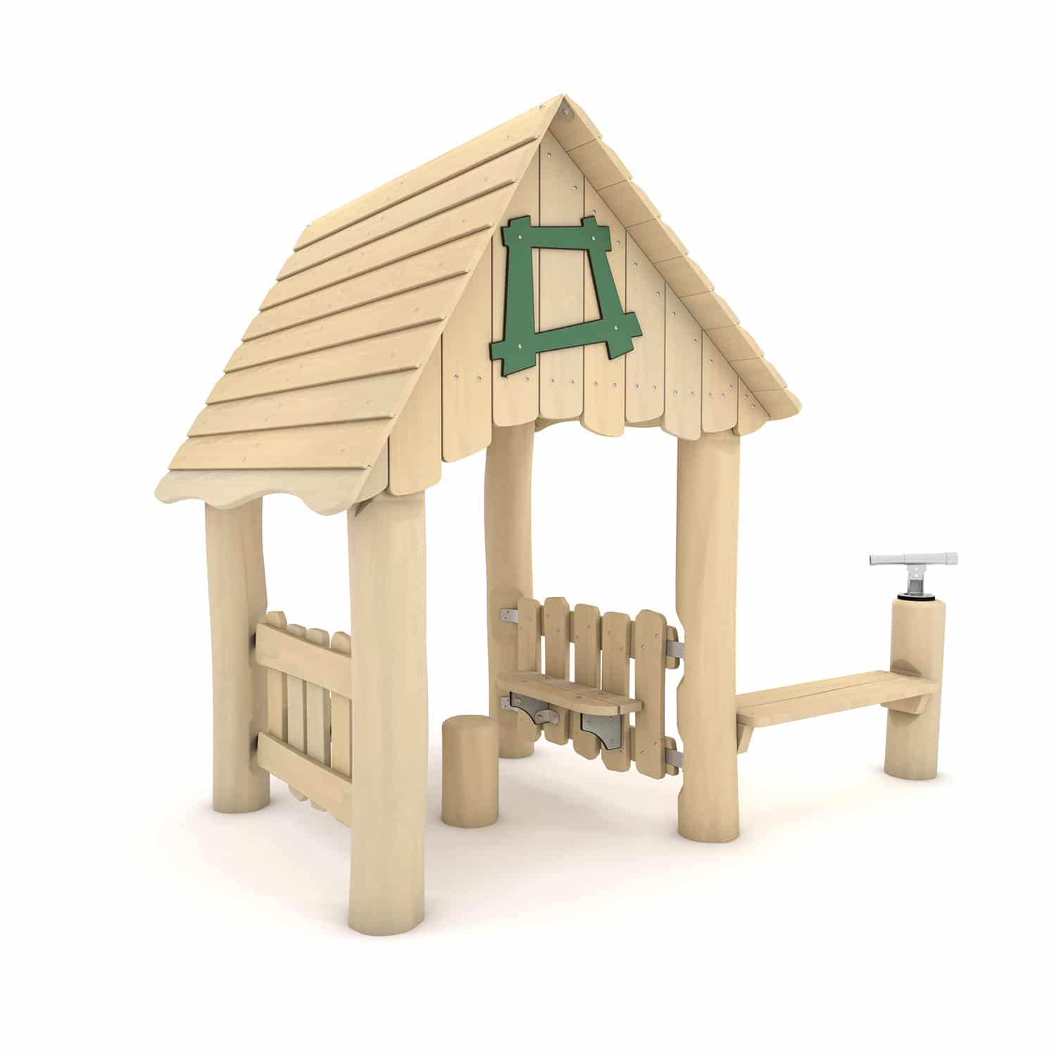 Robinia speelhuis met toonbank