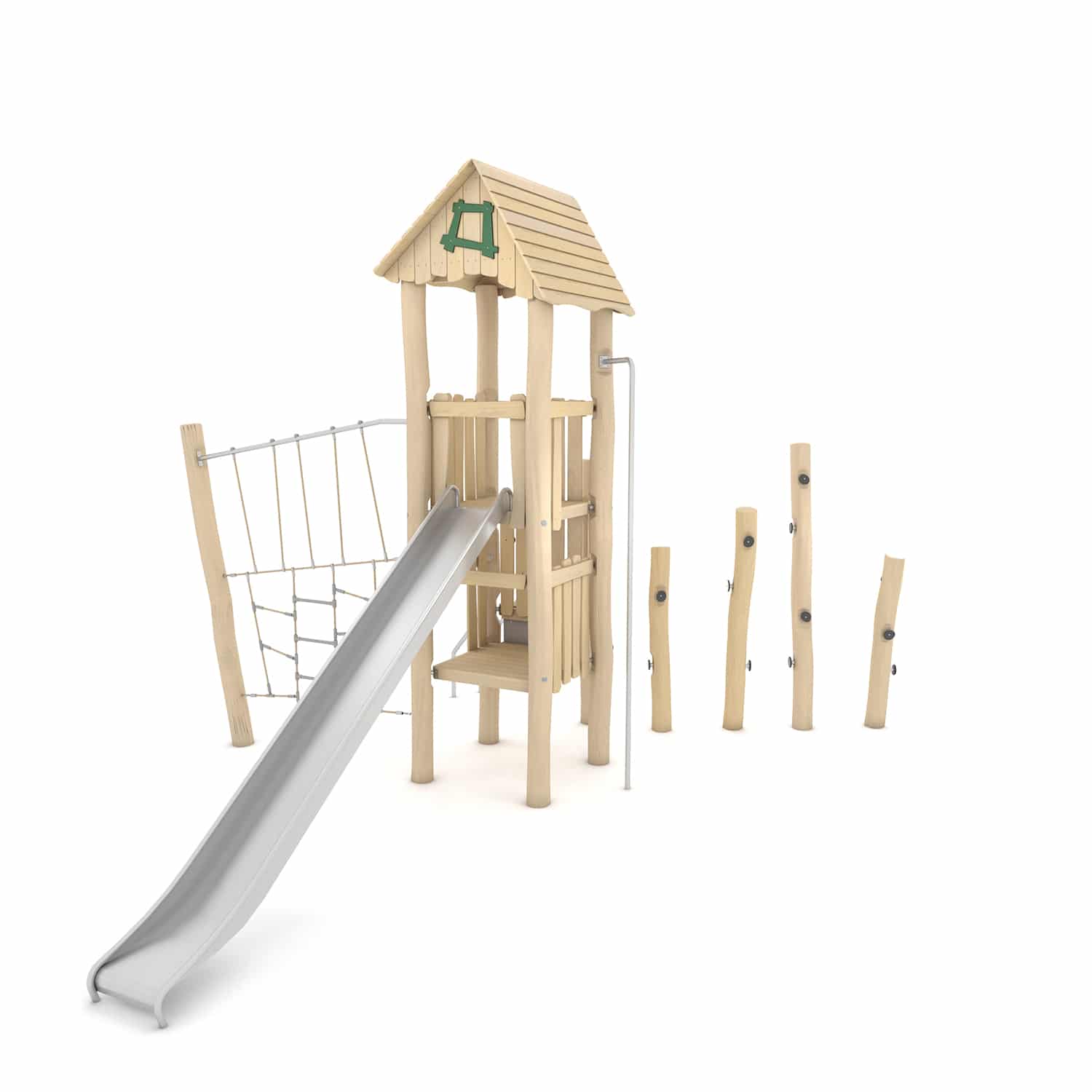 Robinia speeltoren met klimparcours