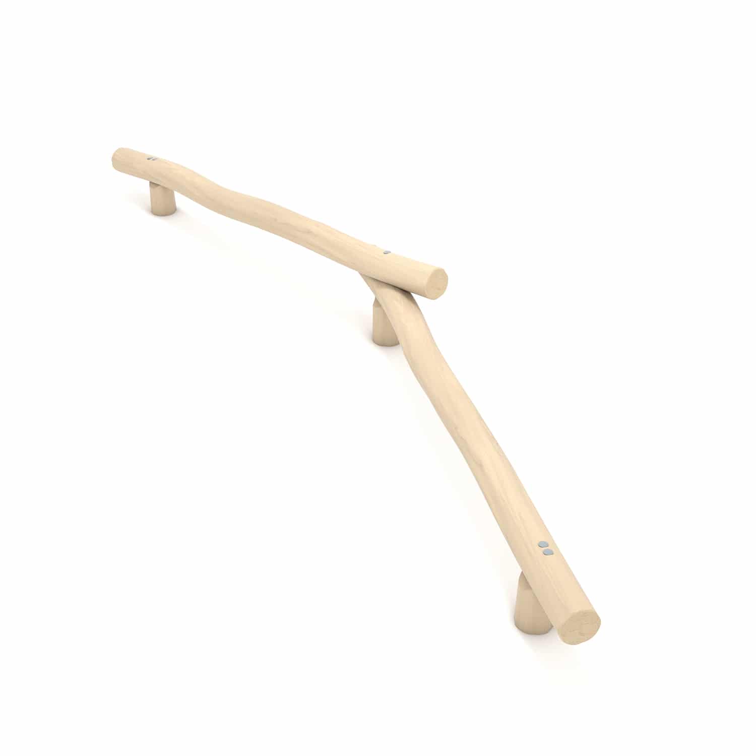 Robinia balanceerbalk dubbel