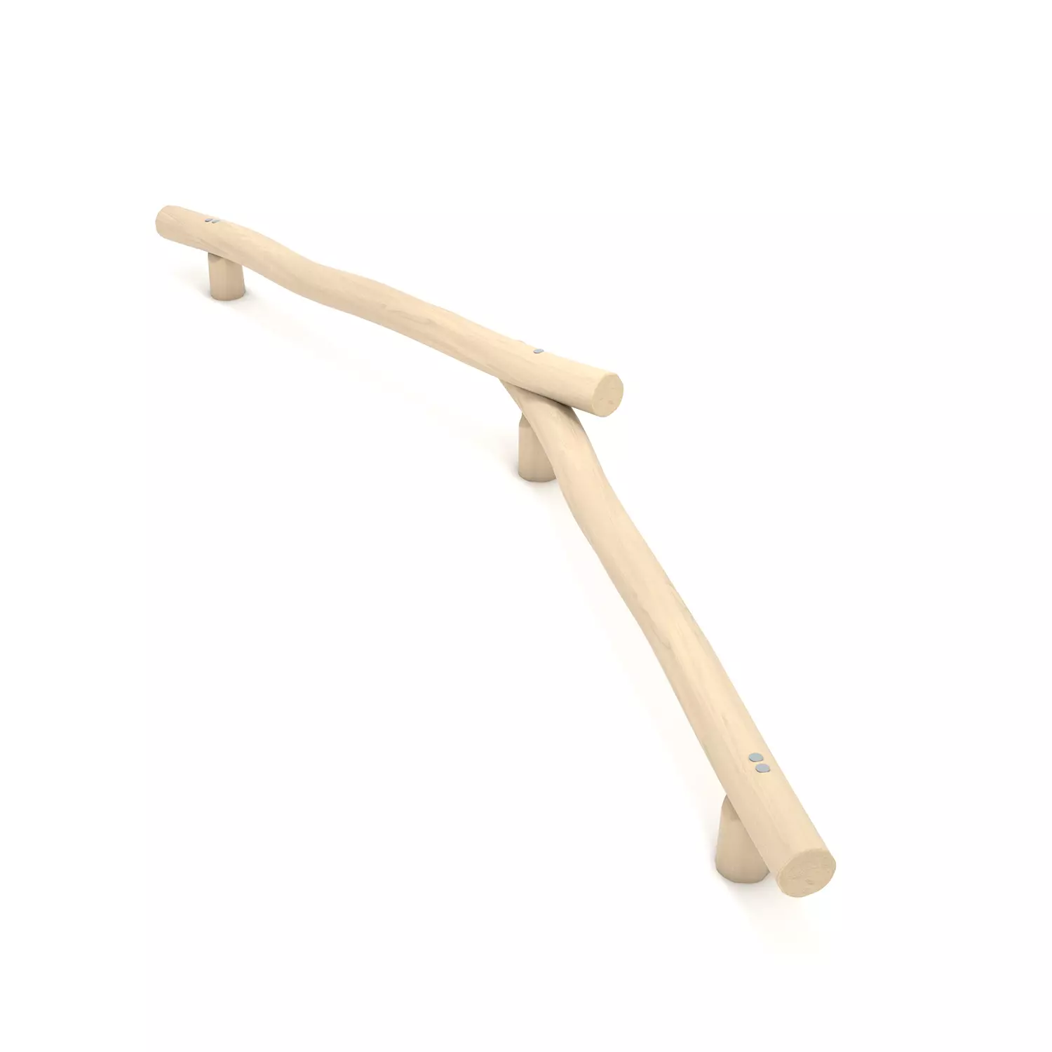 Robinia balanceerbalk dubbel