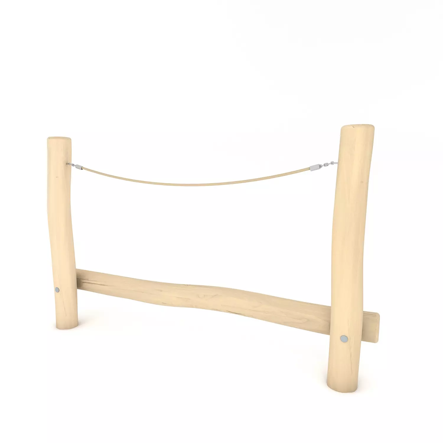 Robinia balanceerbalk met touw