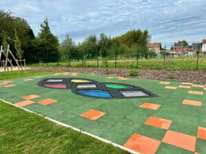 Realisatie VP2223 trampoline Moeskroen
