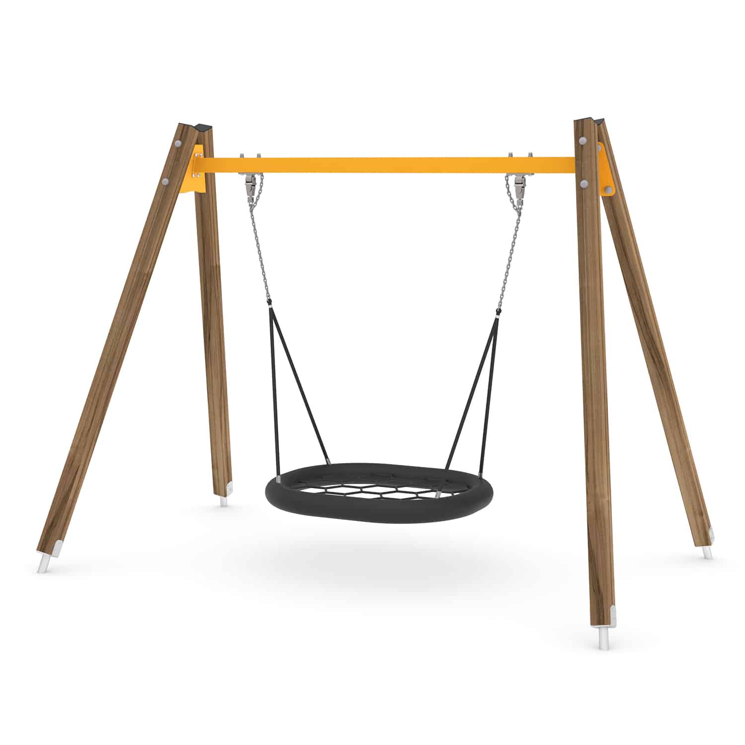 Schommel hout vogelnest