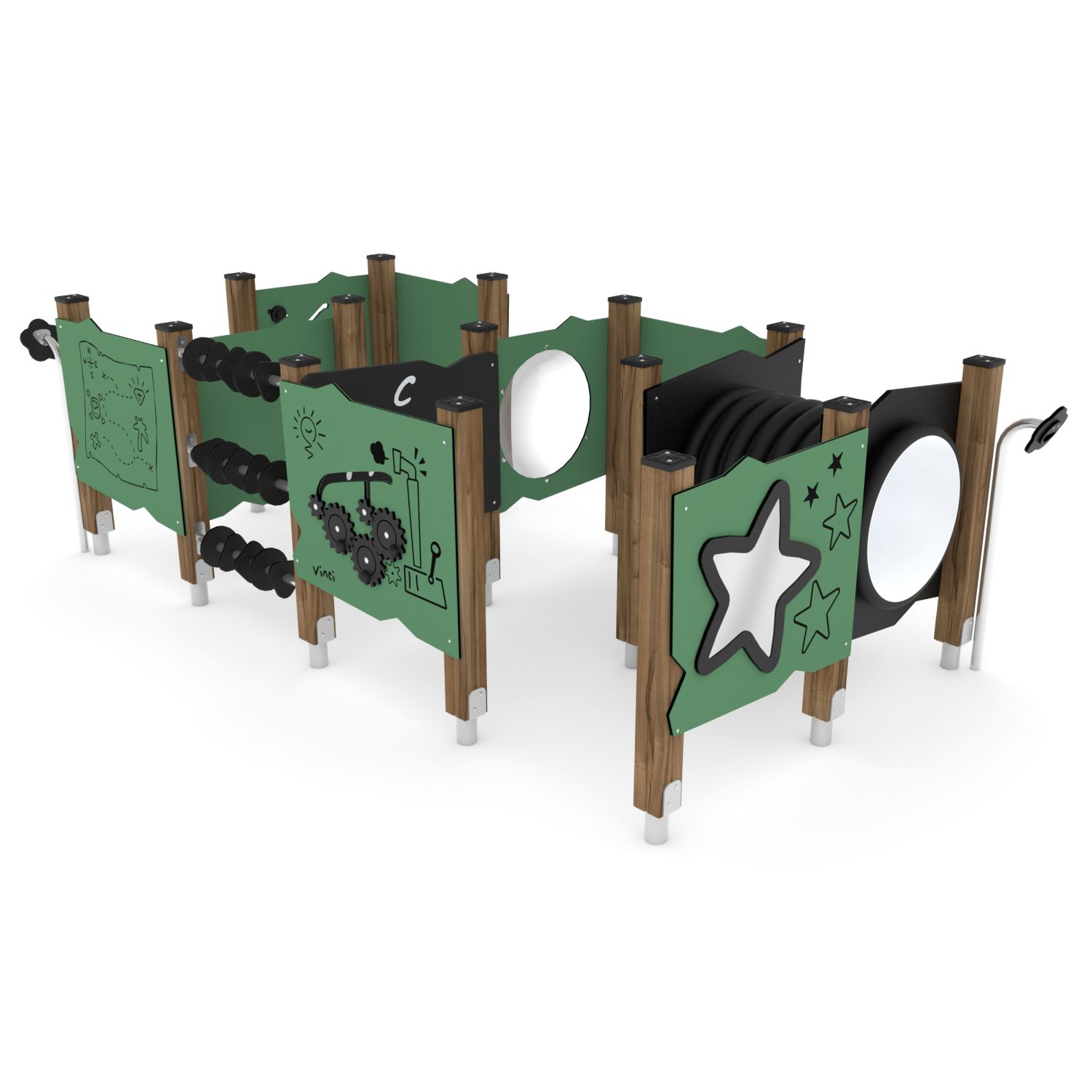 Speelpaneel combinatie laag met tunnel