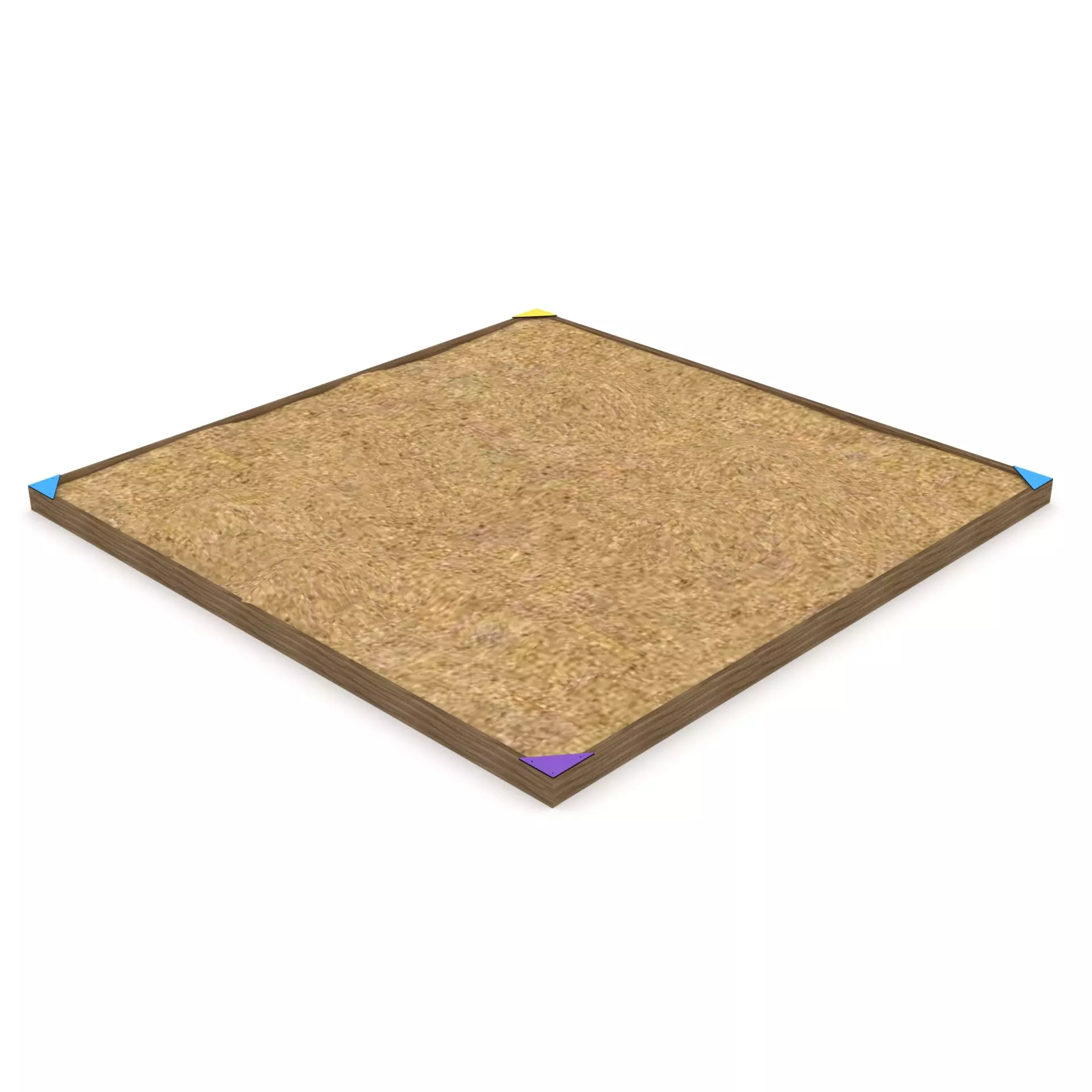 Zandbak hout vierkant XL
