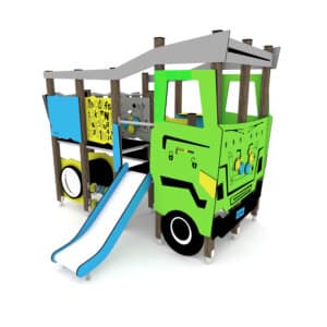 Vrachtwagen met glijbaan