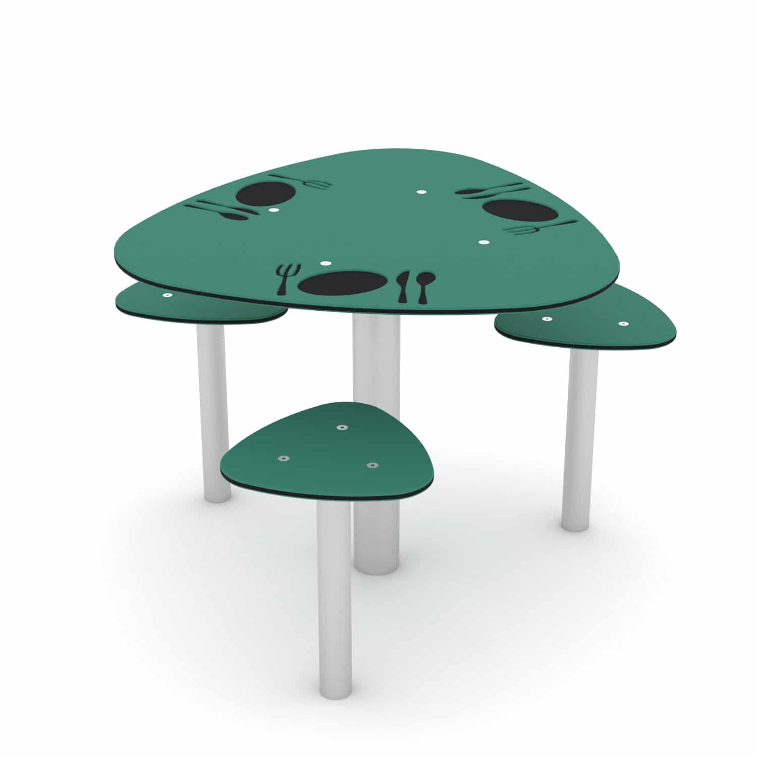 Tafel eten 3 zitjes Recycled