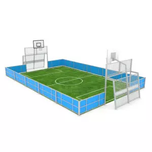 Terrain multisports 8 x 15 m - plastique HDPE