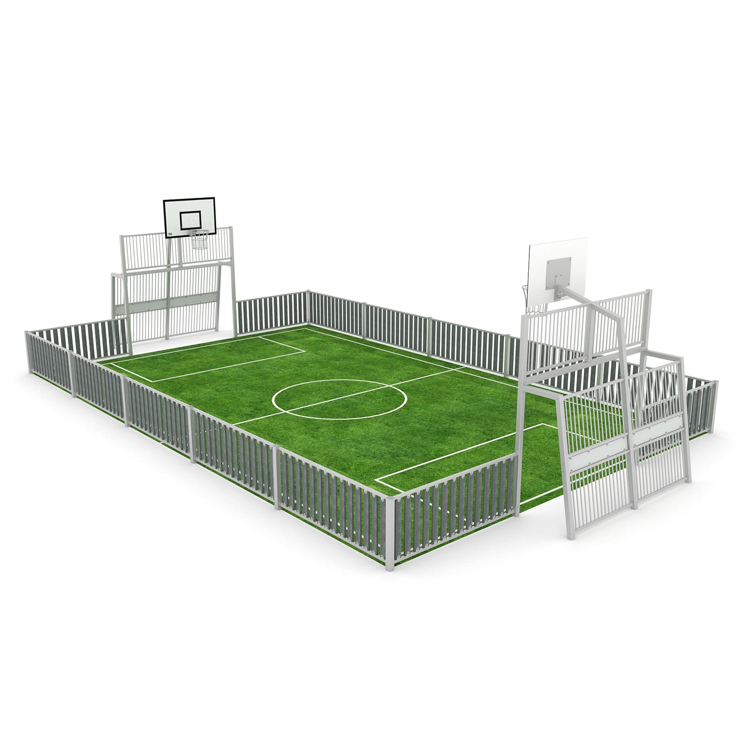 Multisport veld 8x15m - recycled composiet