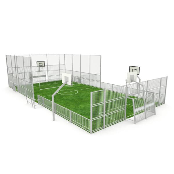 Multisport veld 10x23m - staal - H 1m/5m