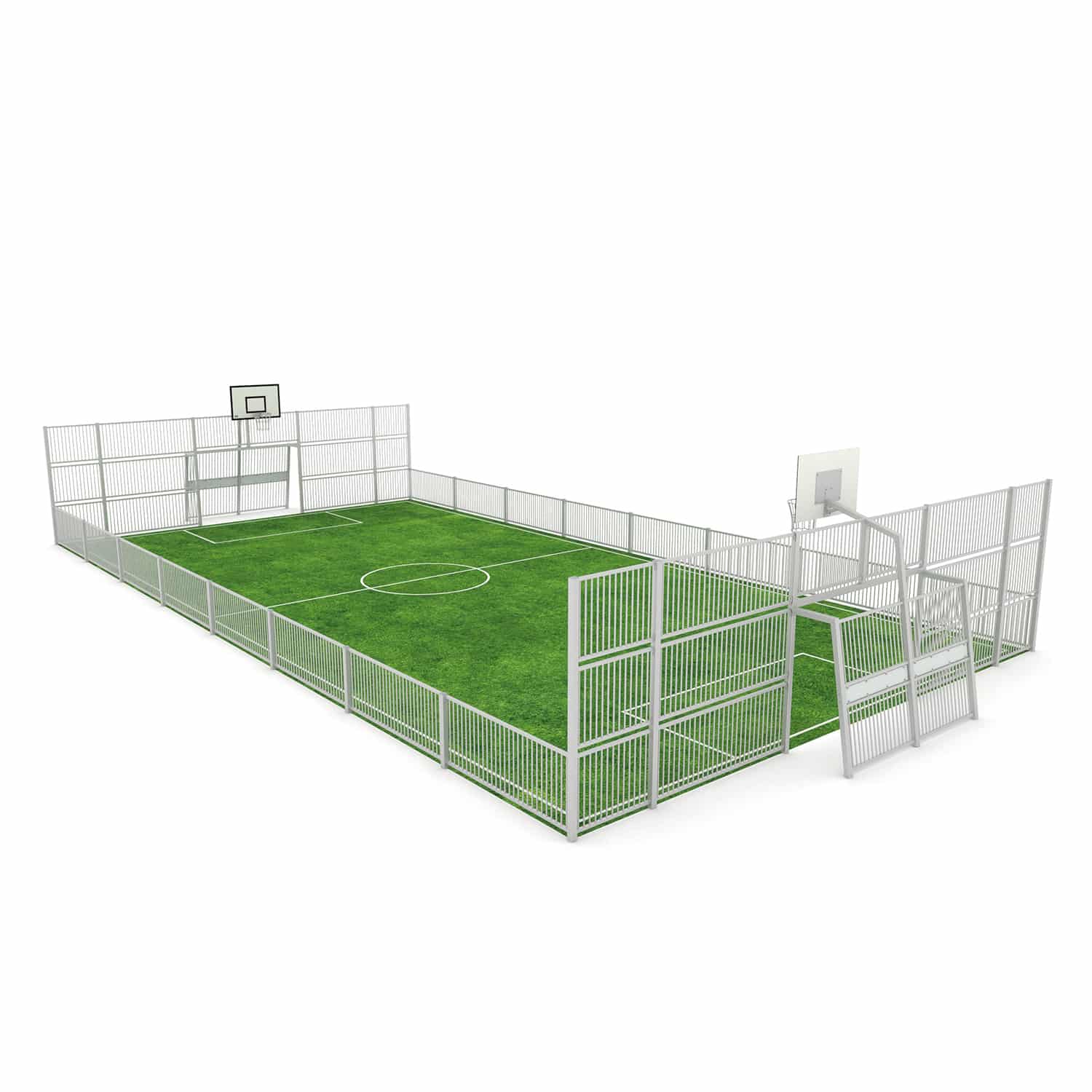 Terrain multisports 10 x 23 m - acier