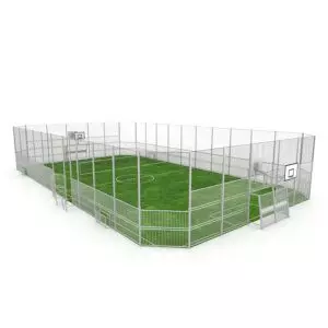 mutisport veld 17x31m - staal - H 5m