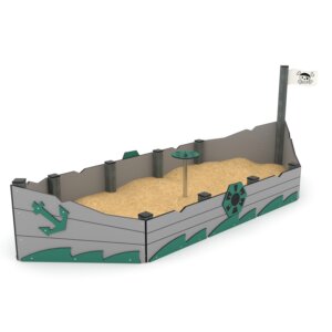 zandbak schip recycled