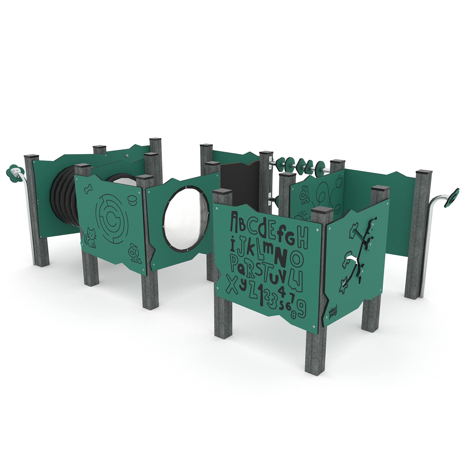 speelpaneel combinatie laag met tunnel recycled