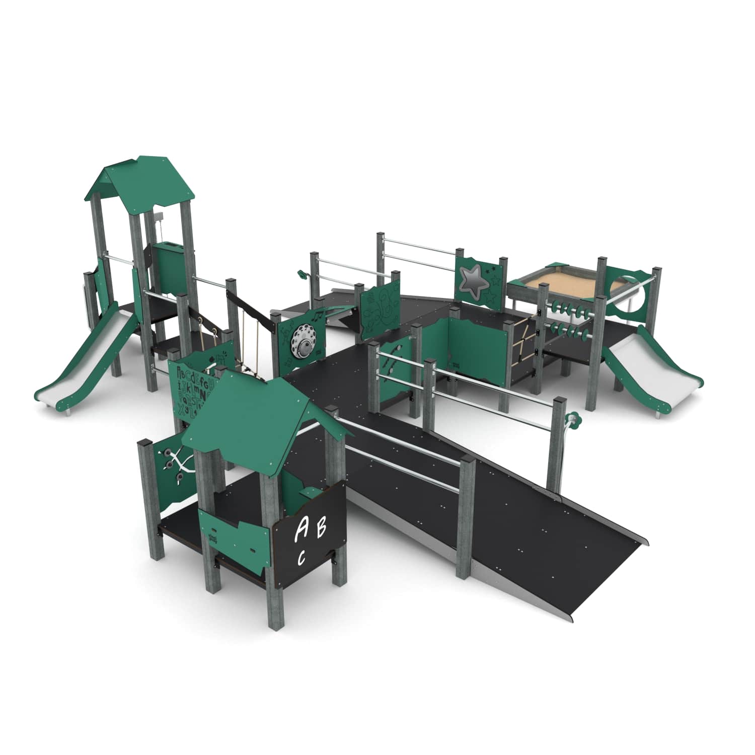 speelcombi met hellingen xl recycled