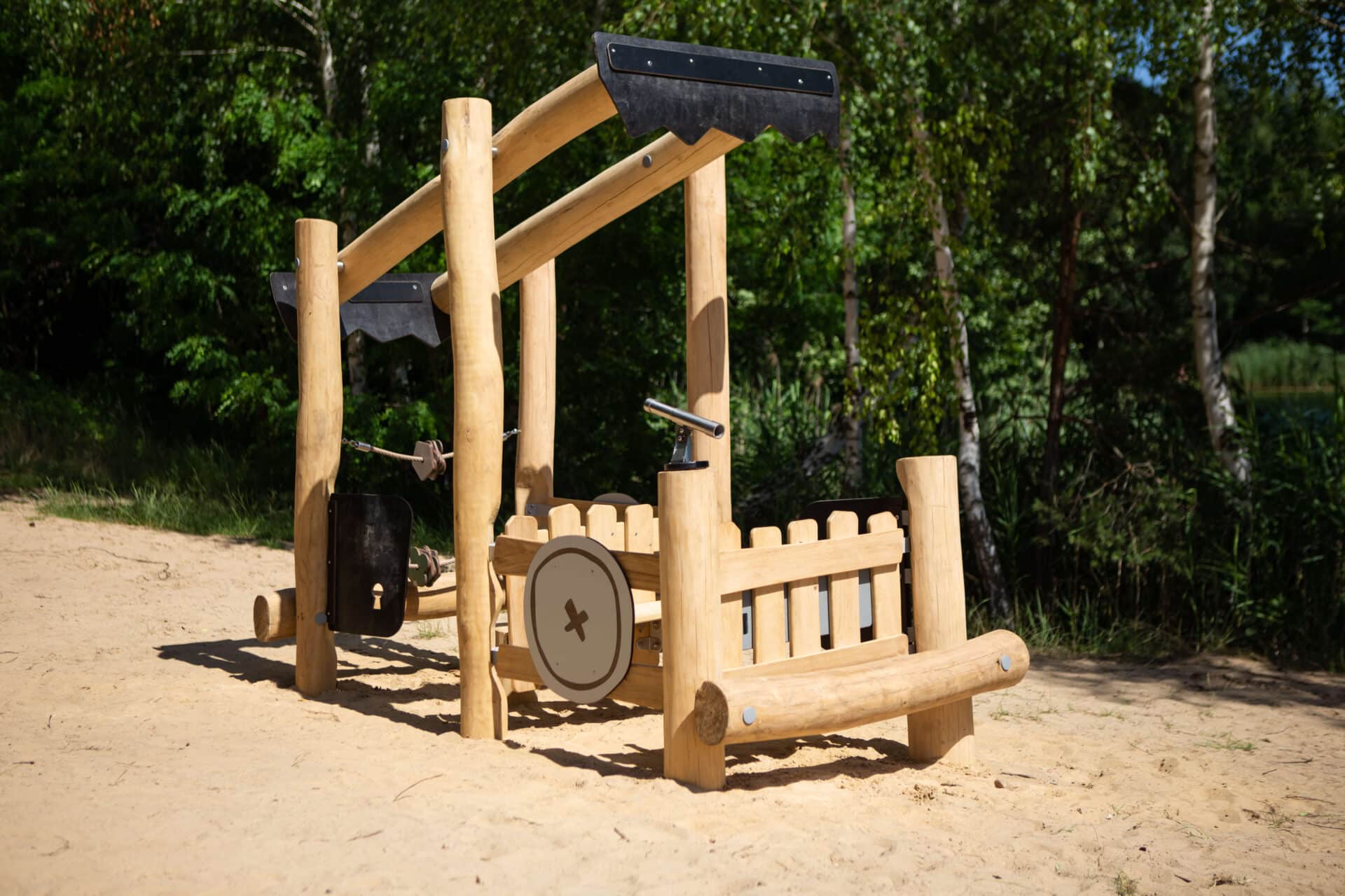 Robinia treinlocomotief laag realisatie