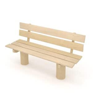 Robinia zitbank met rugleuning