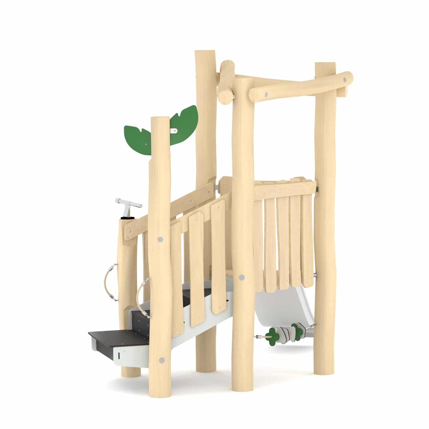 Robinia speeltoren mini met trap - Afbeelding 2