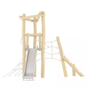 Robinia speeltoren met klimnetten