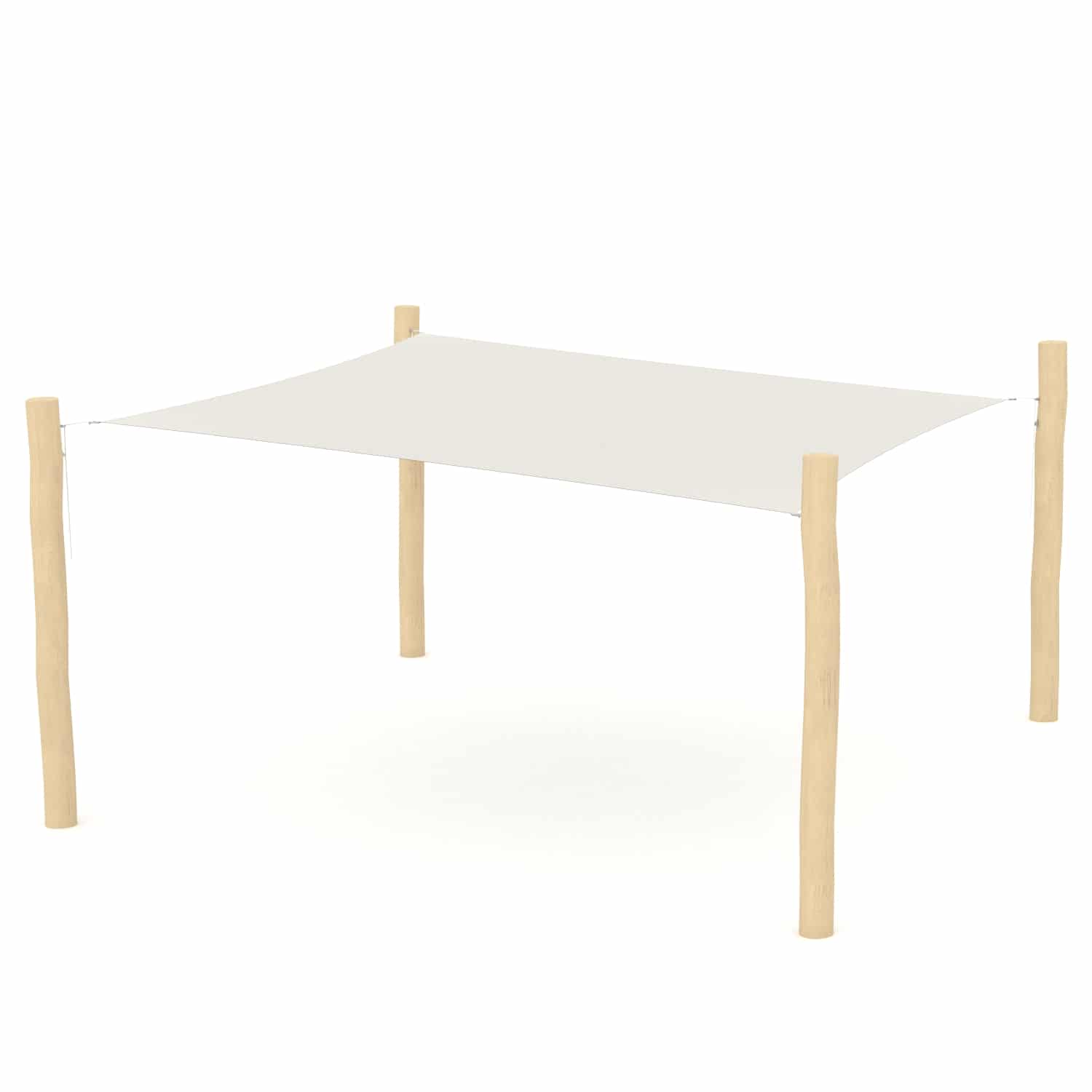 Robinia schaduwdoek vierkant