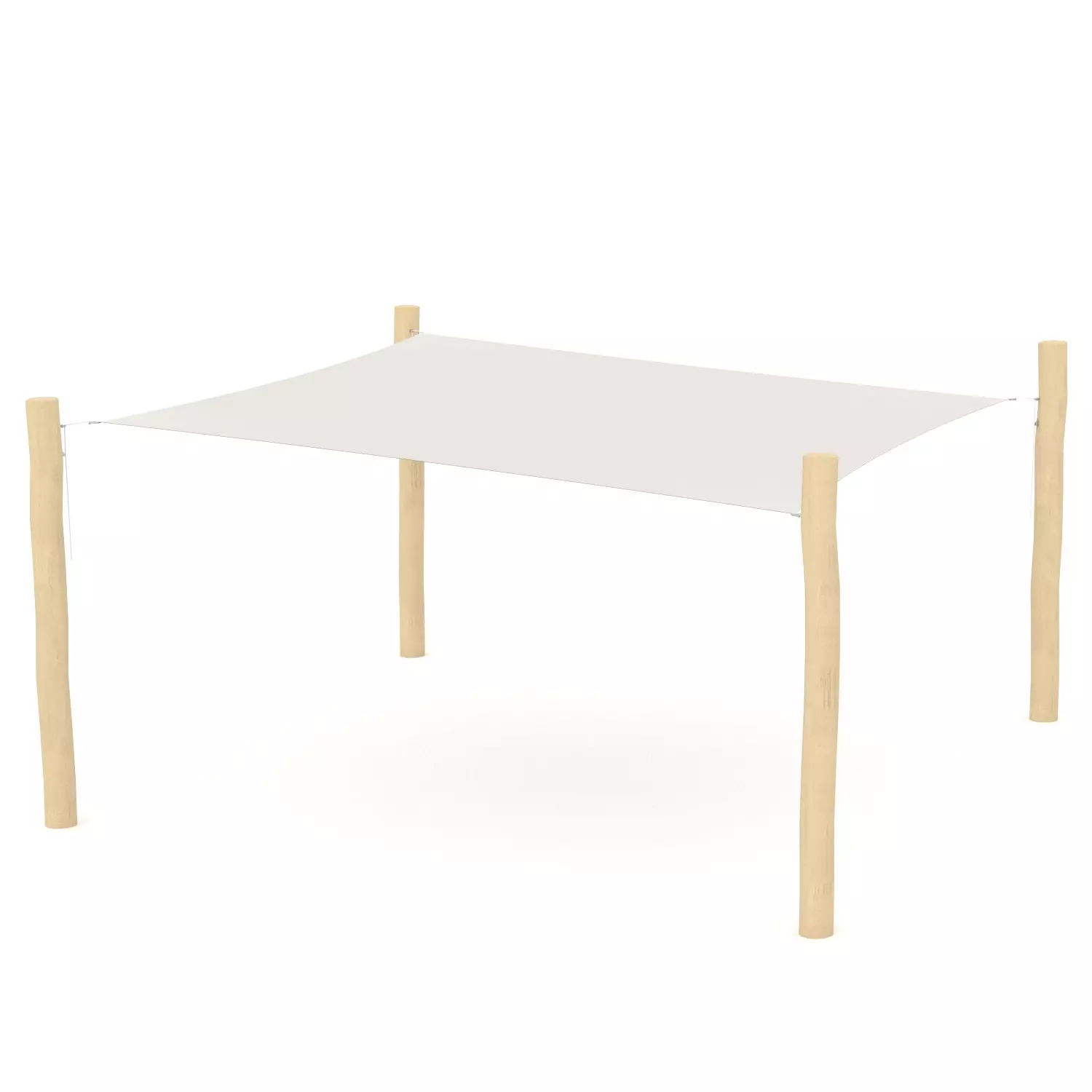 Robinia schaduwdoek vierkant