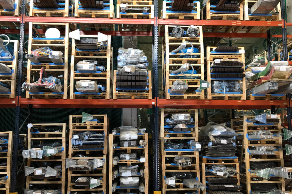 Stockage materialen toestellen geproduceerd