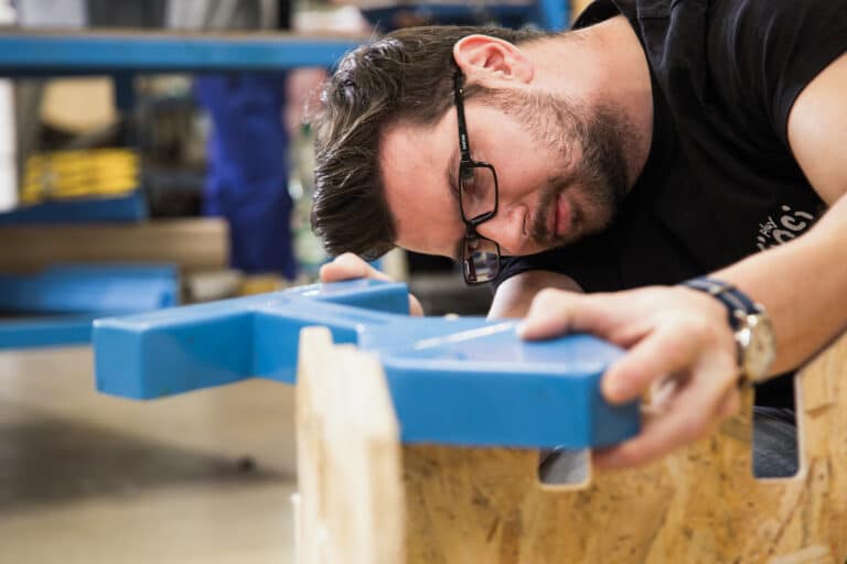 Veiligheidscontrole in fabriek