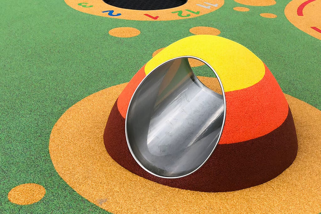 Project met EPDM tunnel in diverse kleuren