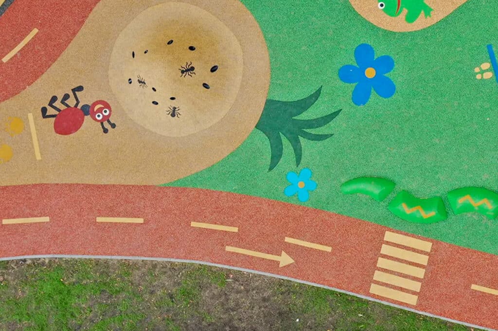 Uitvoering van 2D ontwerp thema tuin