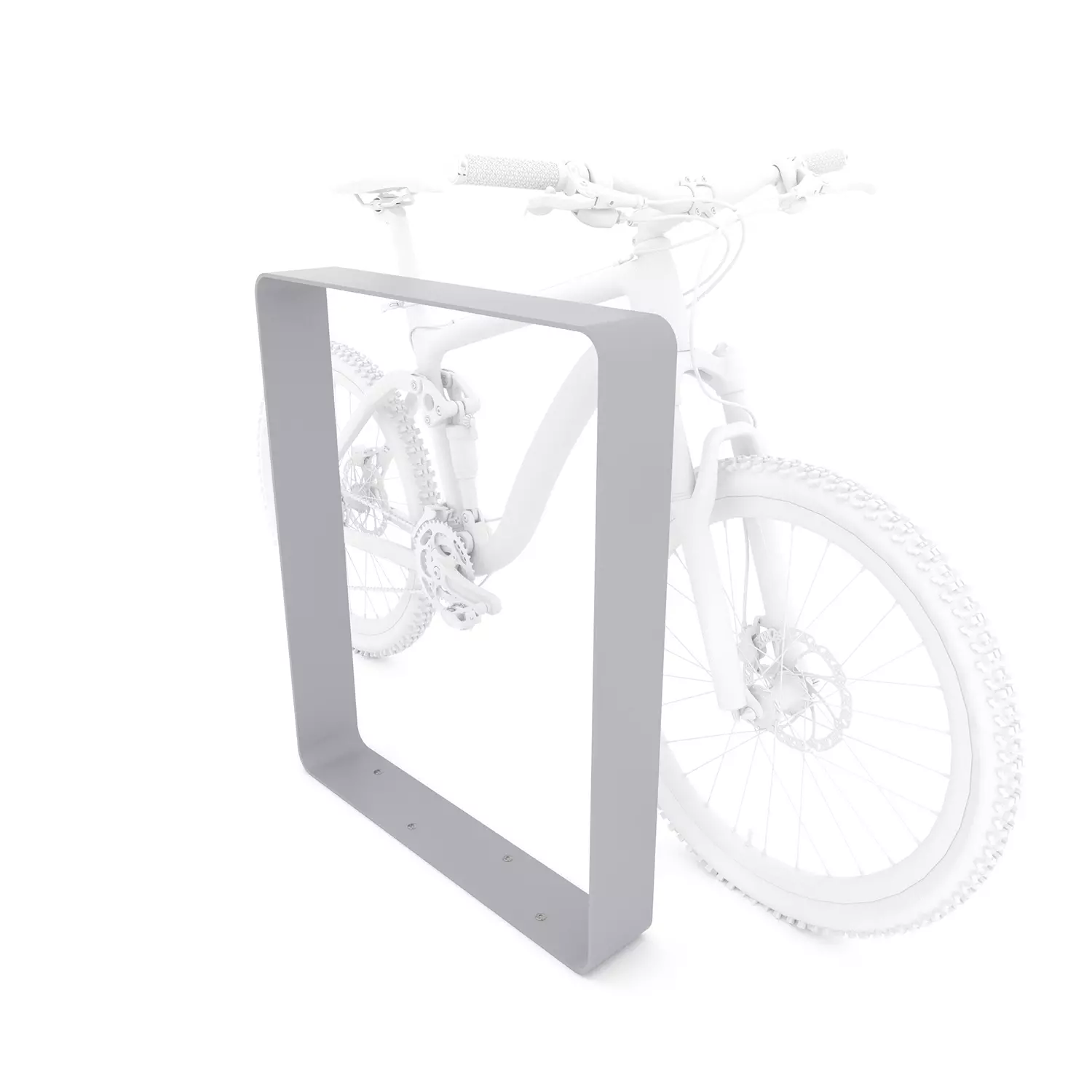Fietsstandaard grijs