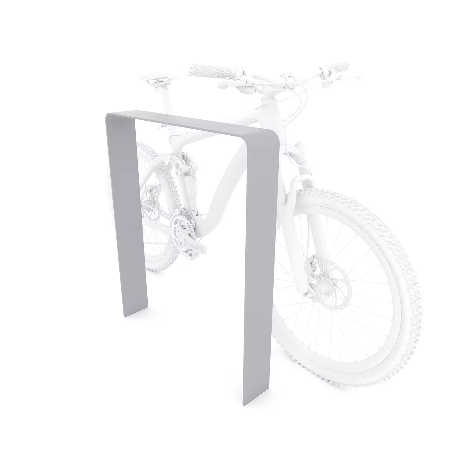 Fietsstandaard grijs