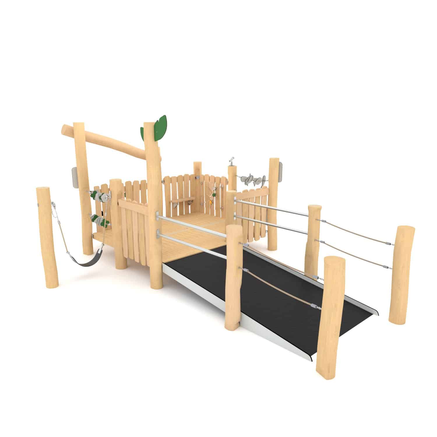 Robinia speelcombinatie met helling