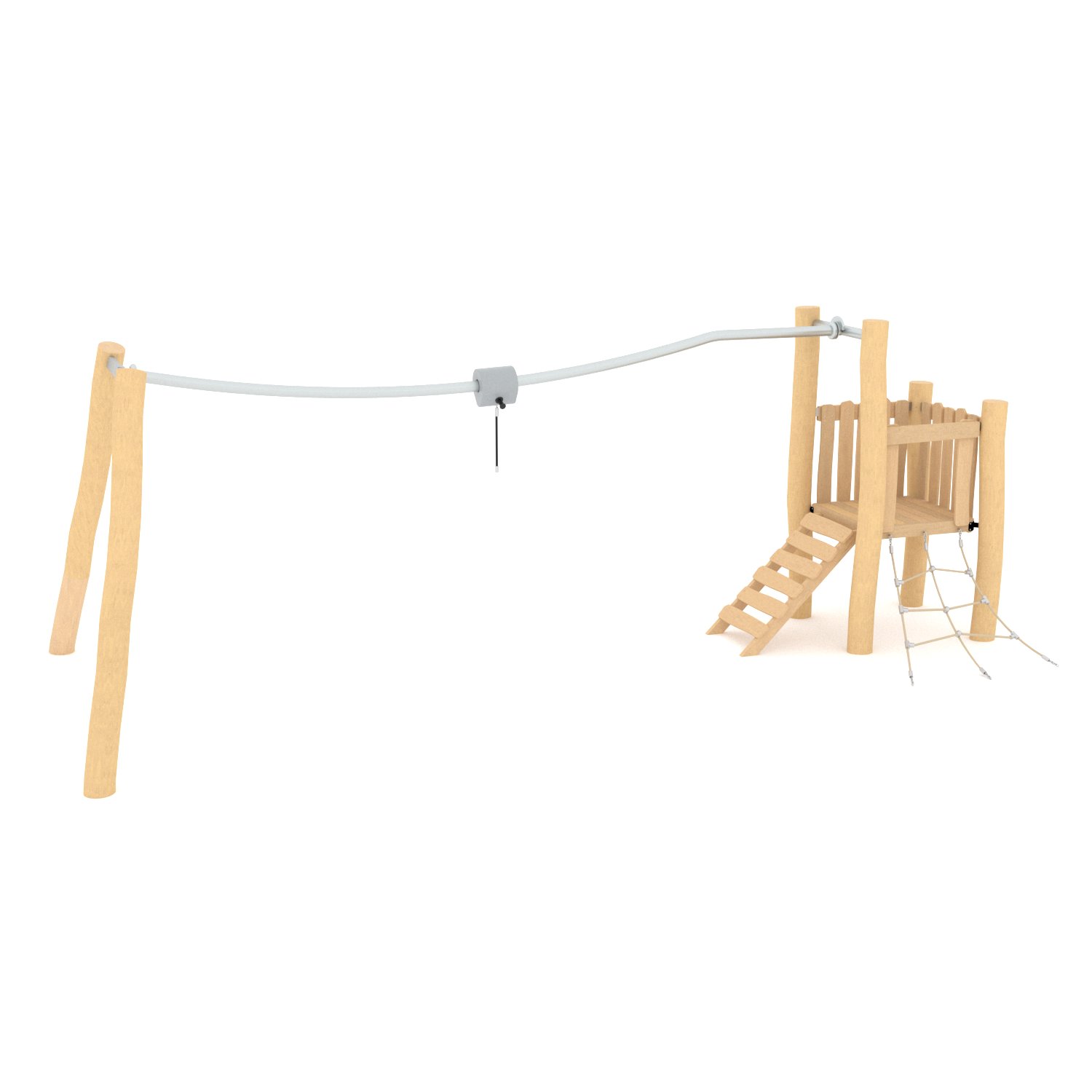 Robinia speeltoren met Rail Glider