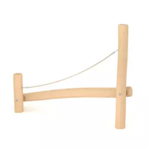 Robinia balanceerbalk met touw