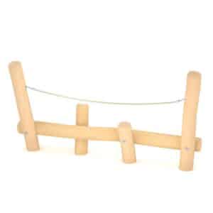 Robinia balanceerbalk stelten met touw