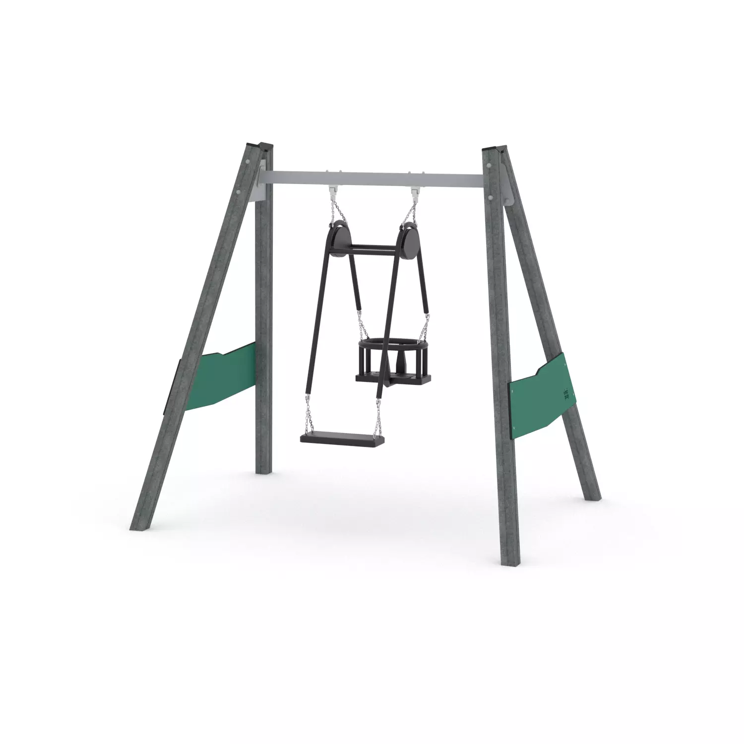 Schommel Recycled zitje moeder en kind