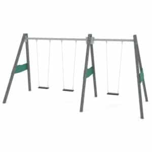 Schommel Recycled dubbel 3 zit H 250 cm