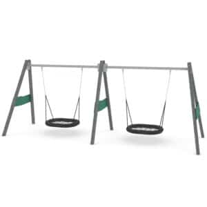 Schommel Recycled dubbel vogelnest H 250cm