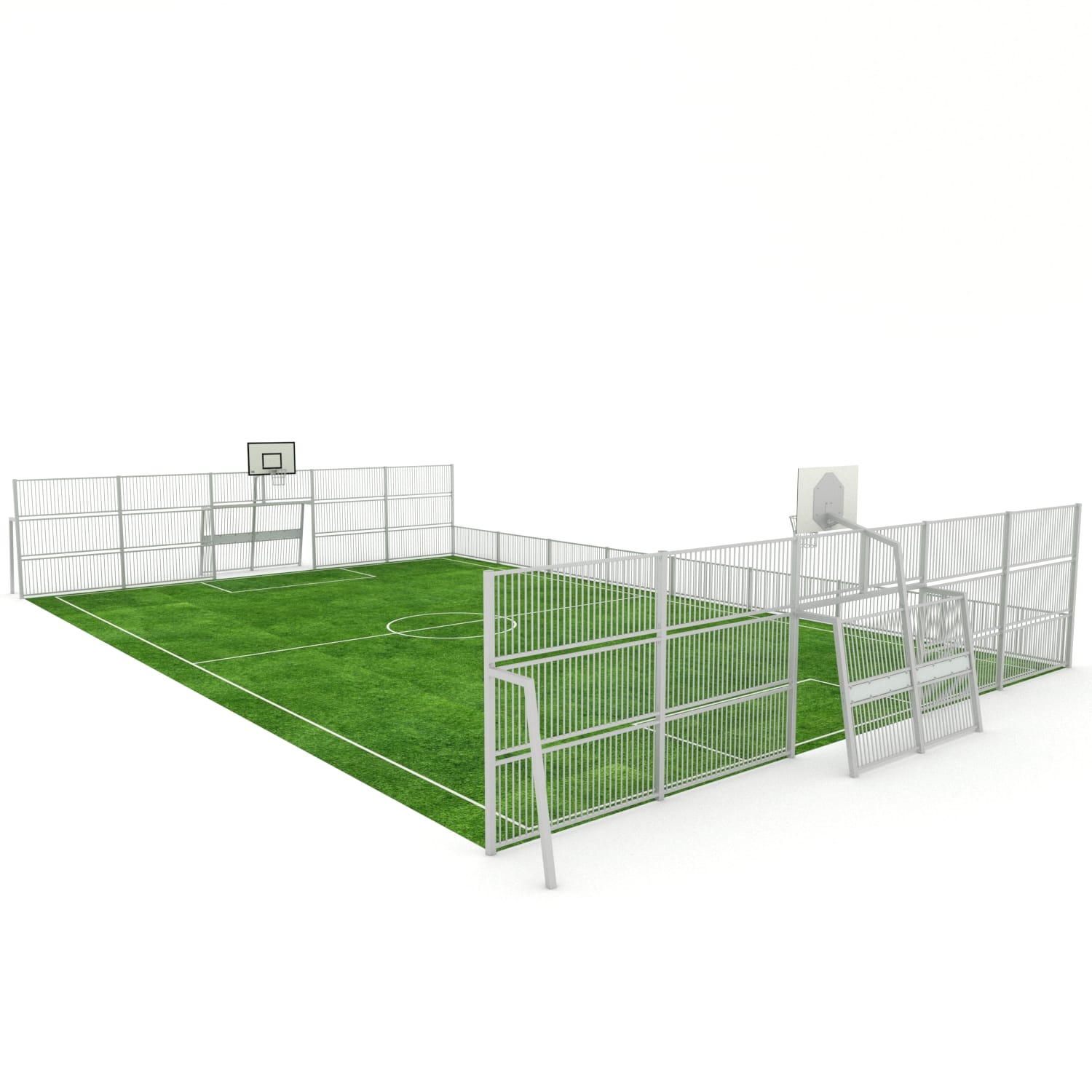Multisport veld 13x23m - staal
