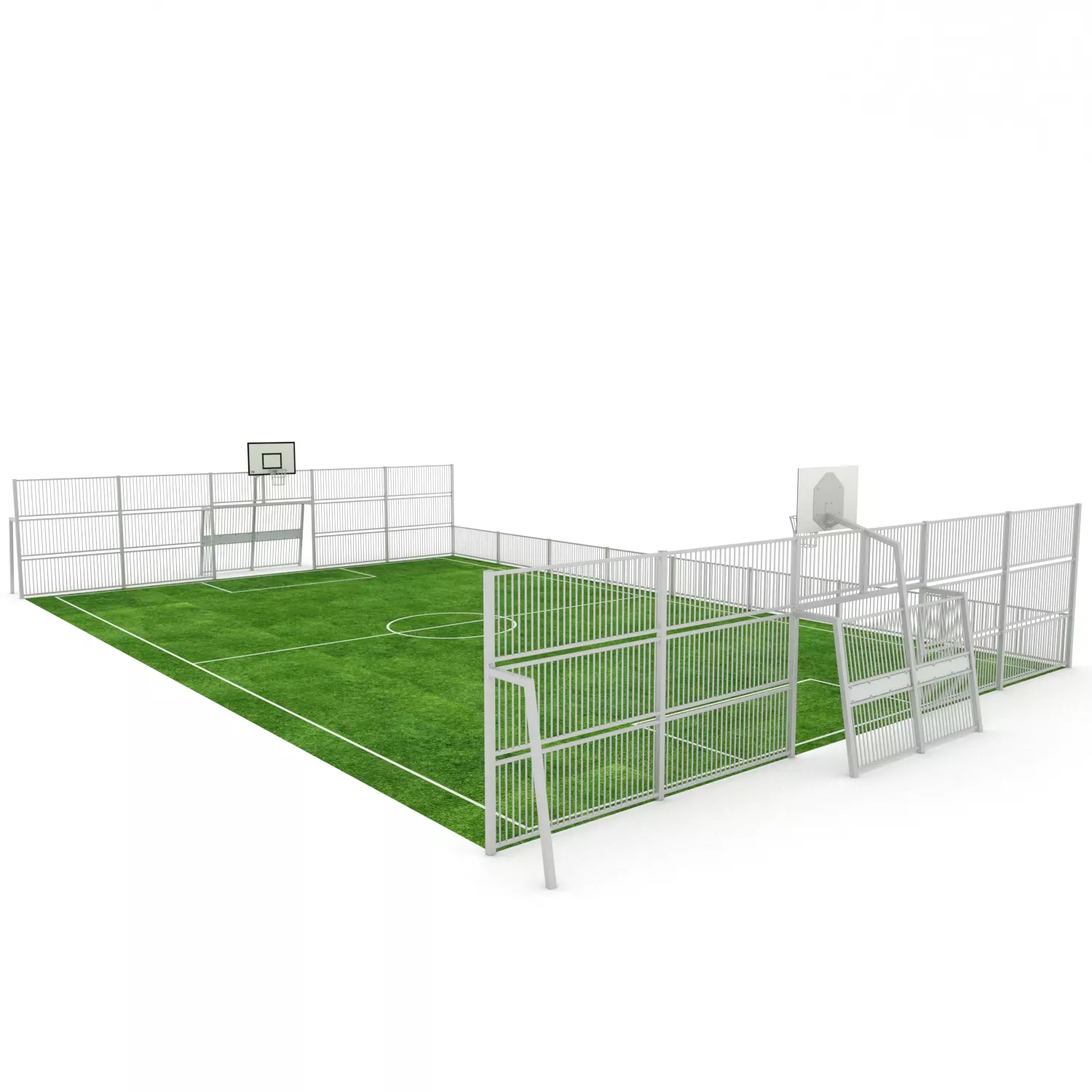 Multisport veld 13x23m - staal
