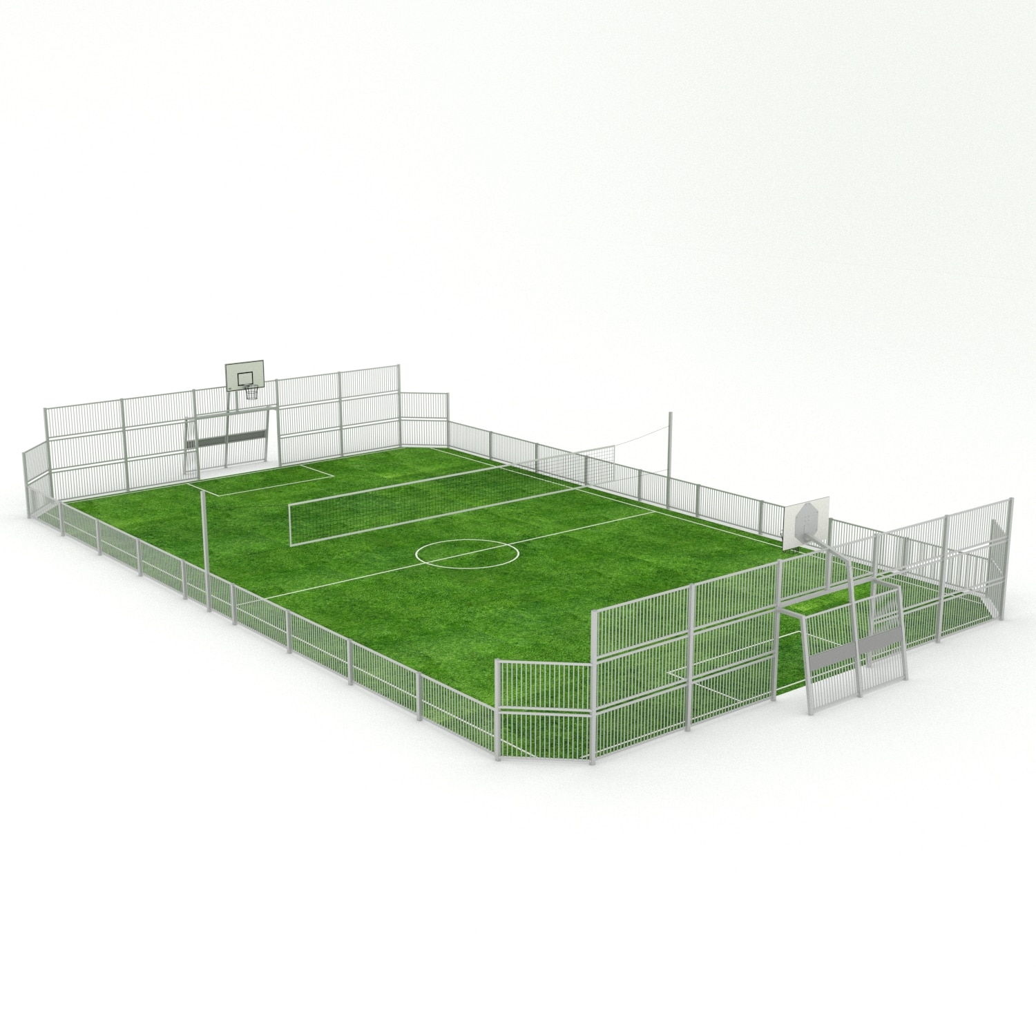 Multisport veld 16x27m - staal