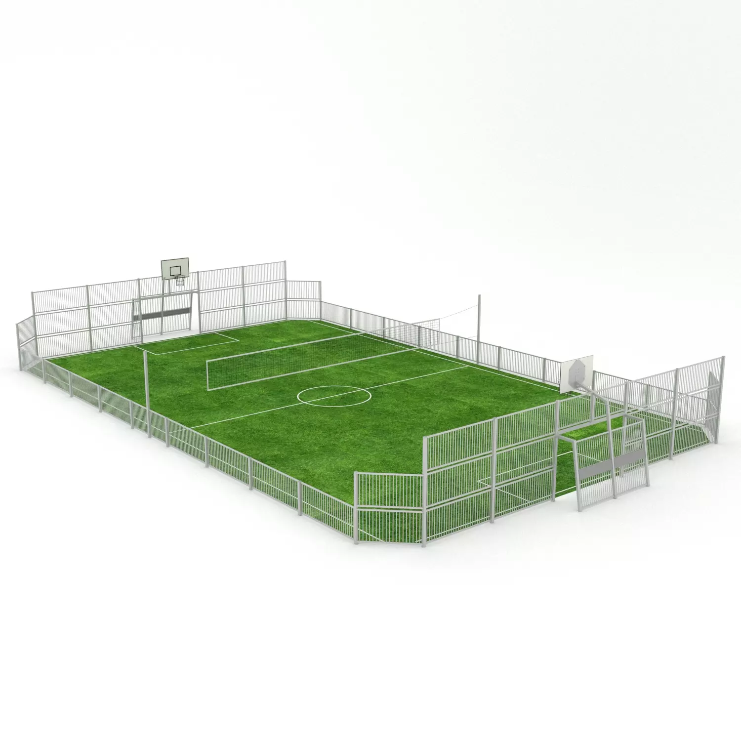 Multisport veld 16x27m - staal