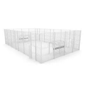 Multisport veld 10x16m - staal - H 4m